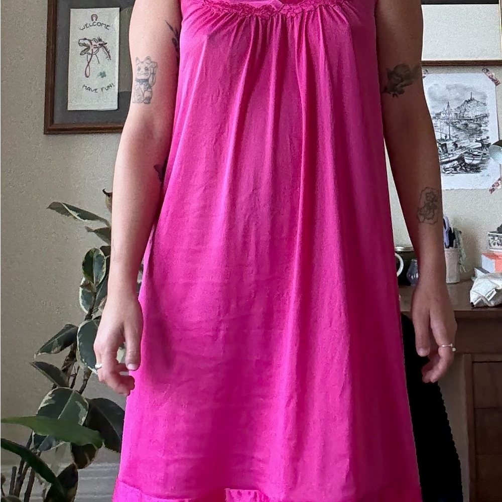 Vanity Fair Vintage Pink Slip Dress